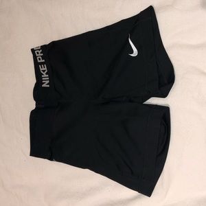 nike pro black spandex shorts